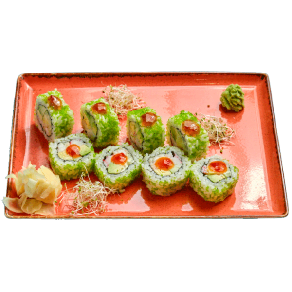 Рол каліфорнія з крабом та креветкою темпура