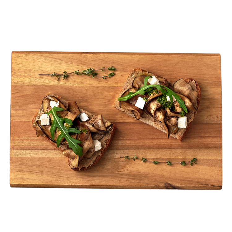 Брускети з тосканським пате та баклажаном гриль